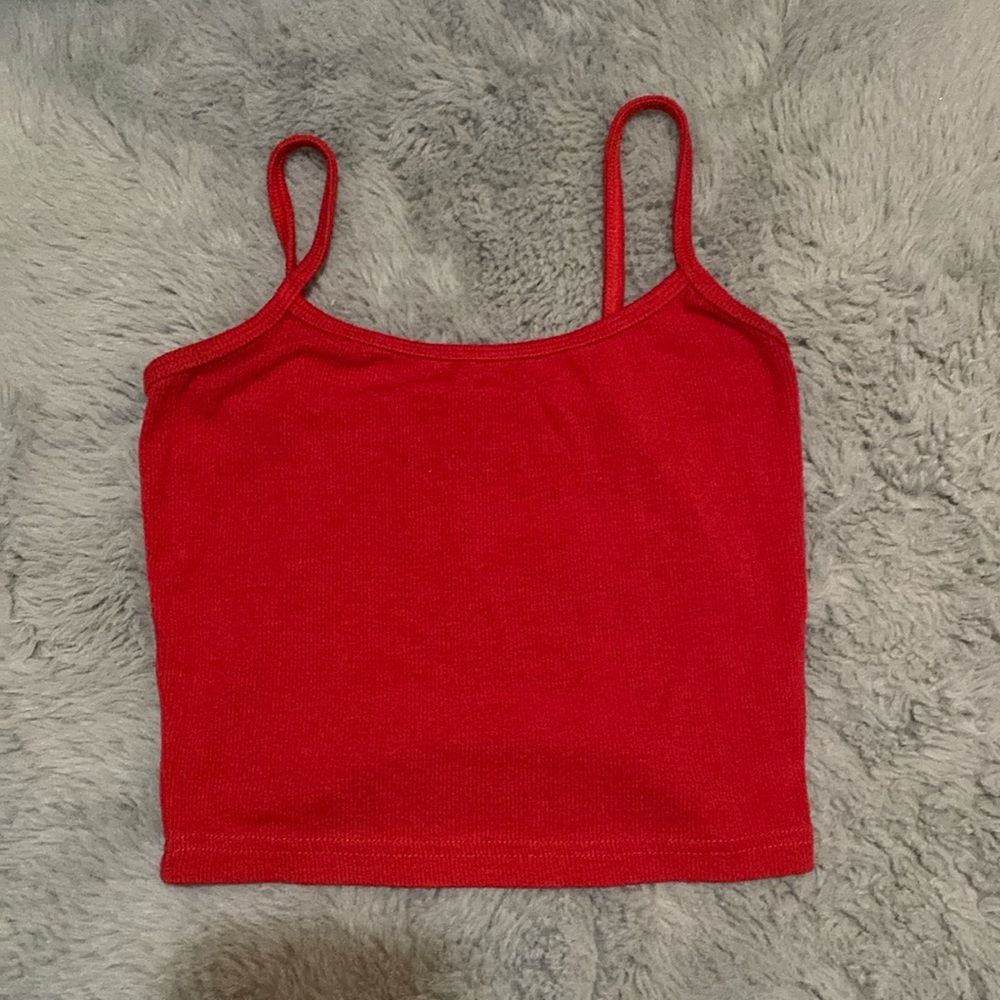 red shein cami top